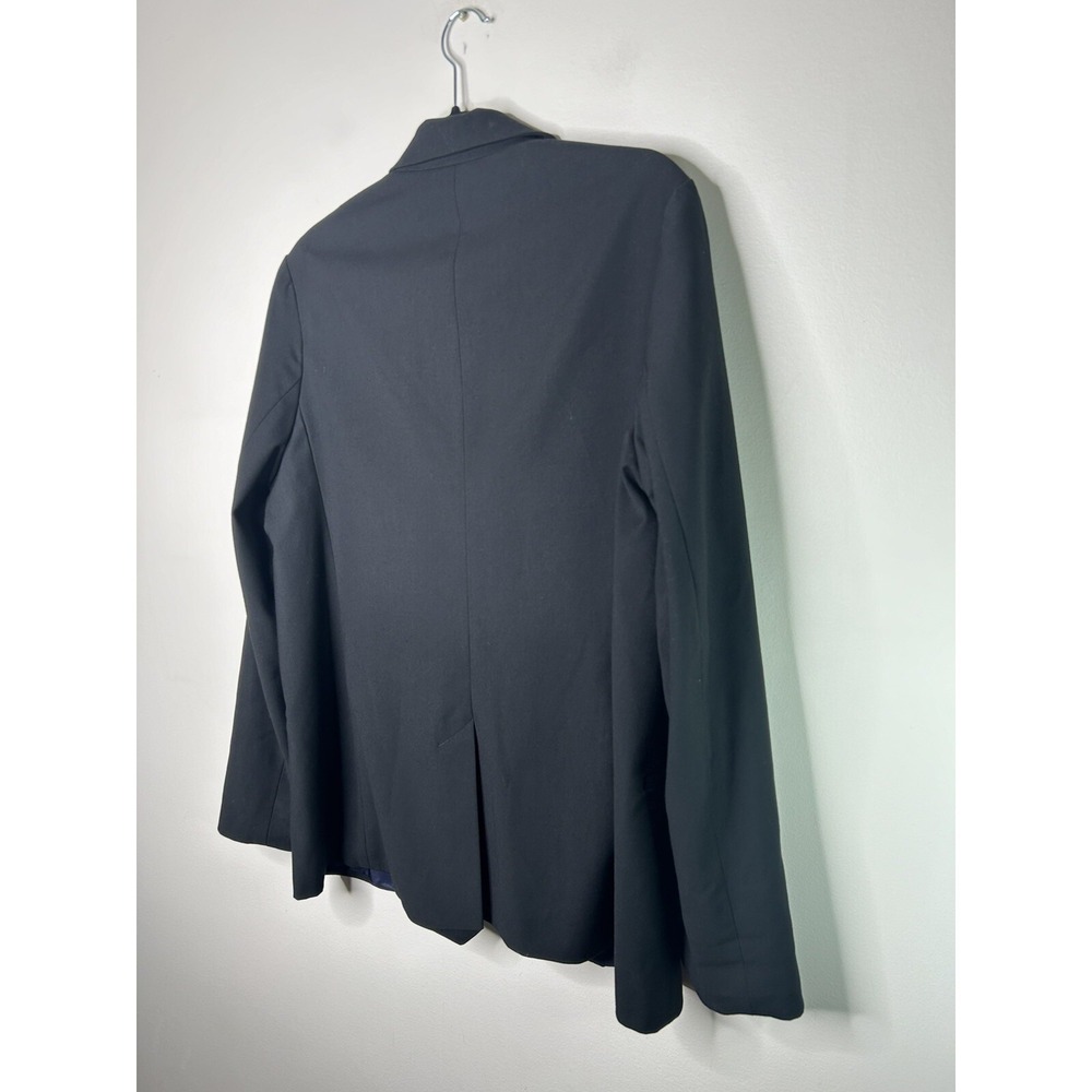 Topshop Button Down Solid Black Casual Office Lon… - image 8